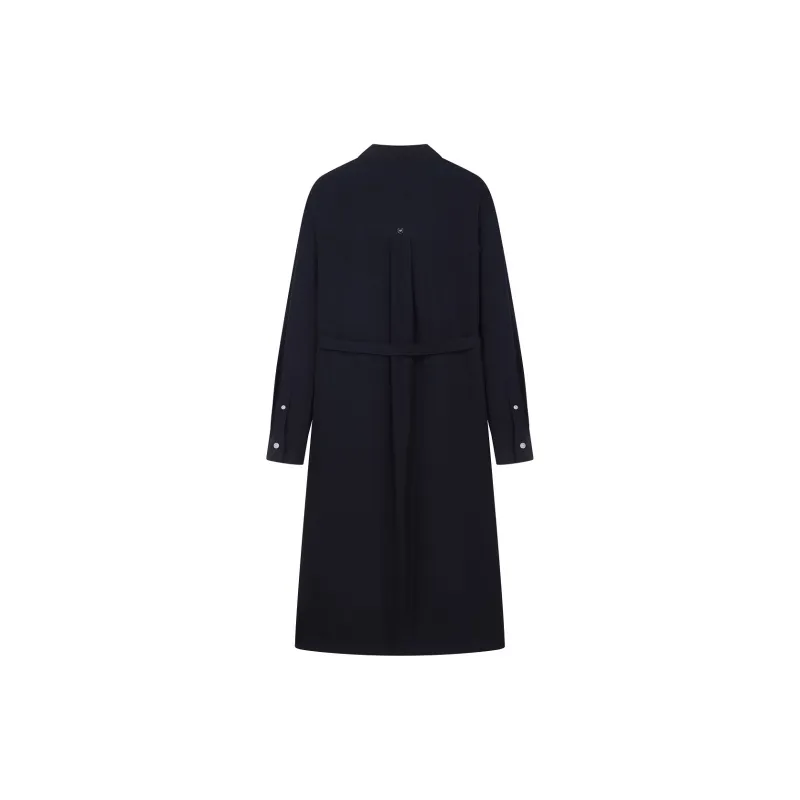 Teenie Weenie Long Sleeved Dress Women's Navy Blue-1