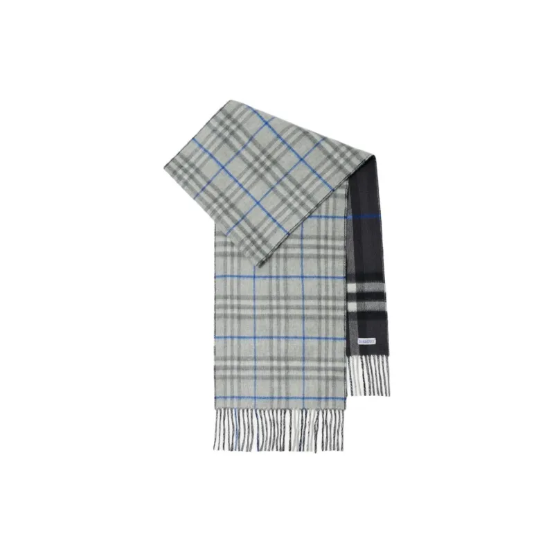 Burberry Vintage Checked Reversible Fringed Scarf-1