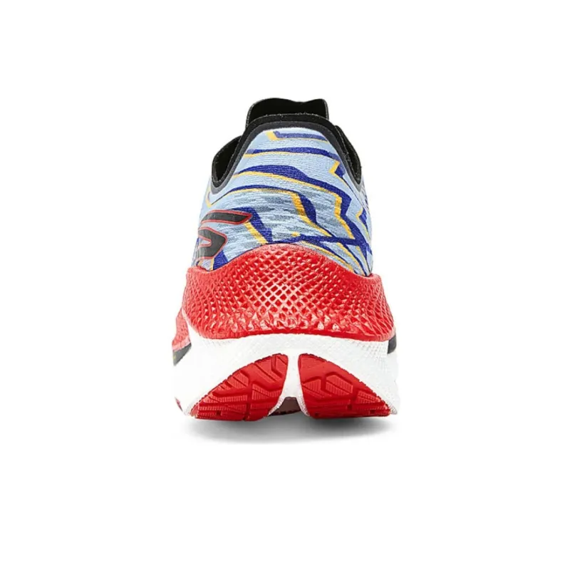 Skechers GO RUN Durable Breathable Low Top Casual Running Shoes Men's Blue Red-3
