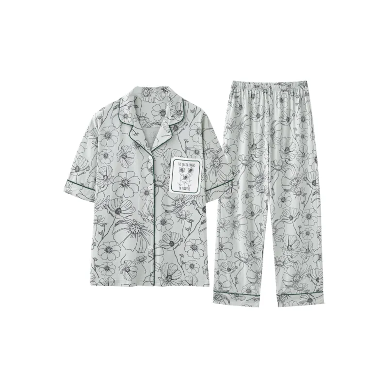 MIIOW Pajama Set Women's Light Green-0