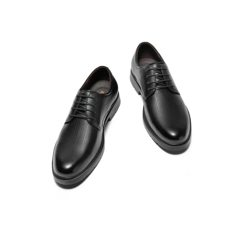 BELLE Dress Shoes Men Low Top Black-3