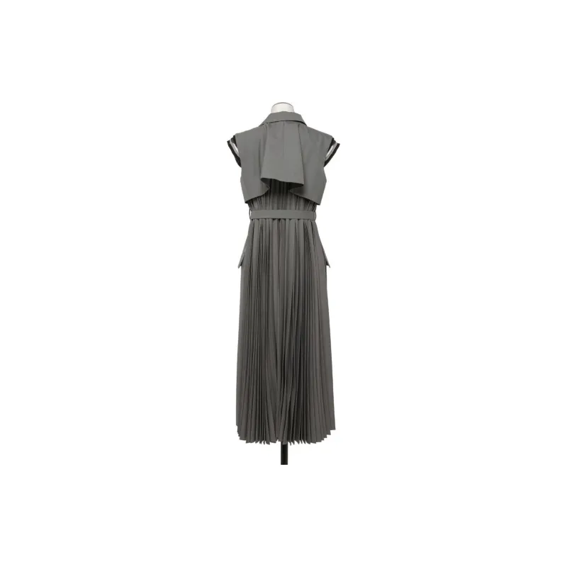 Sacai Double Breasted Sleeveless Long Vest-1