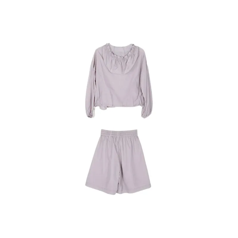 The King And The Nightingale Casual Suit Women's Purple-1