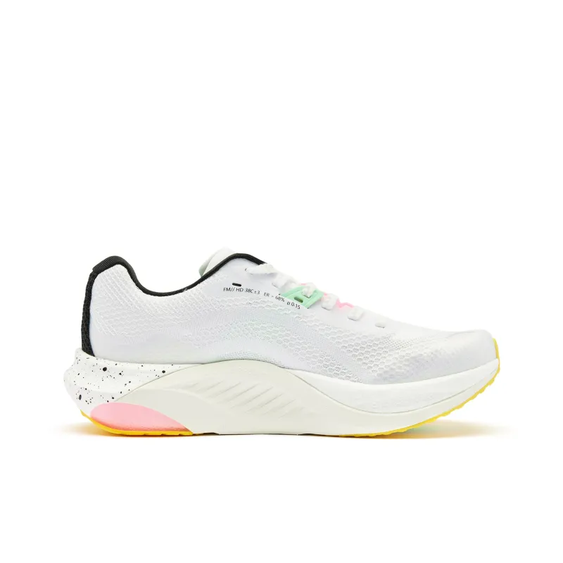 QIAODAN Phantom Running Shoes Men Low Top Jordan White Bright Pink-1