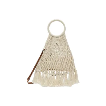ZARA Polyester Tote Bag Shopping Bag Shoulder Bags Handbags Medium Size Women's White