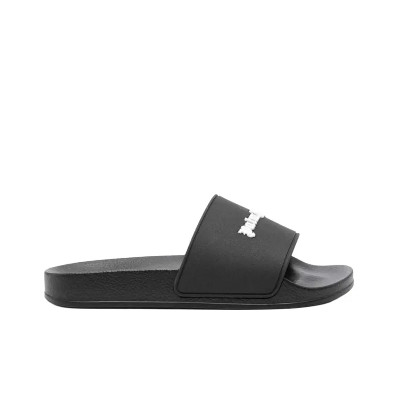 PALM ANGELS Logo Embossed Slides-1