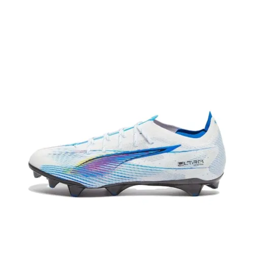 PUMA Ultra 5 Soccer Shoes Men Low-Top White/Blue