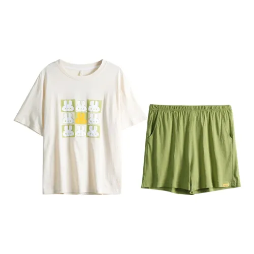 Dorame Pajama Set Summer Women's Apricot
