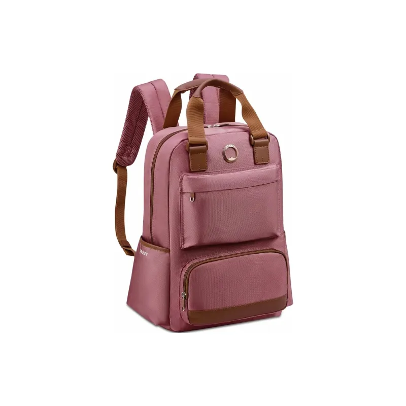 DELSEY Polyester Backpack Large Size Unisex Purple Pink-1