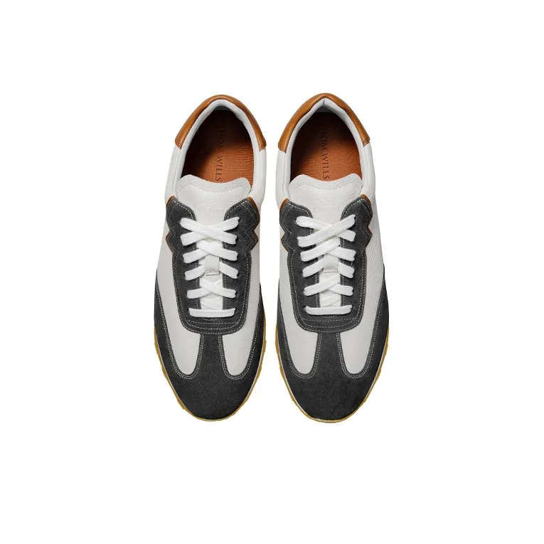 THOM WILLS Vintage Versatile Cortez Shoes Low Top Casual Shoes Men's Dark Gray-2