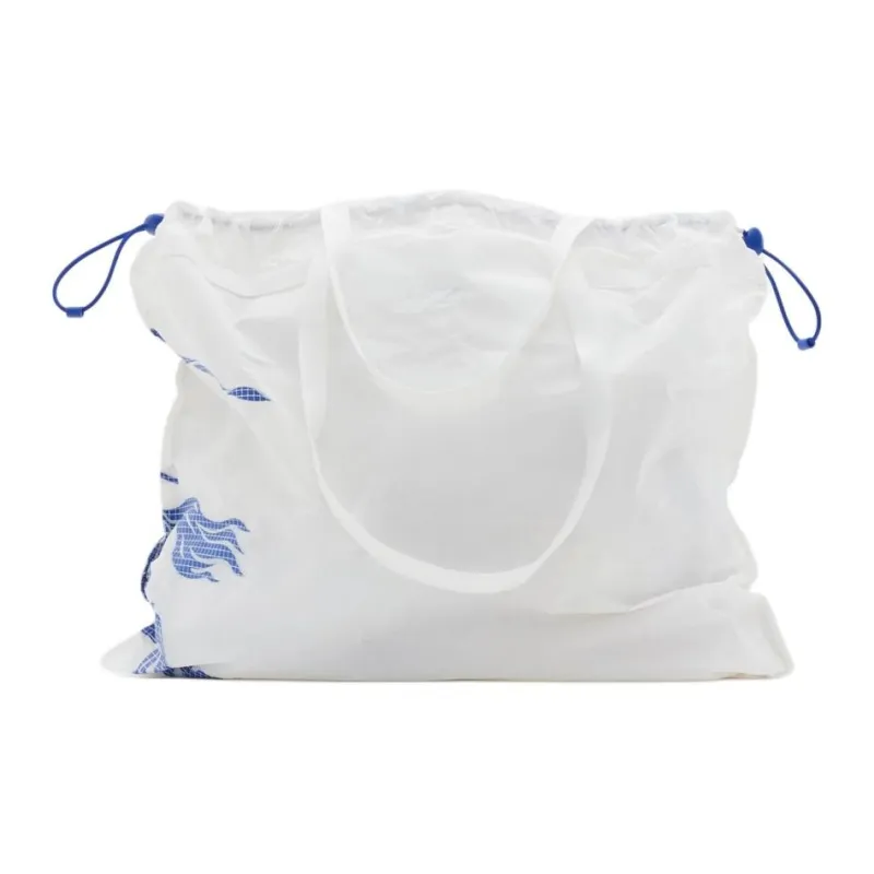 Burberry Nylon Tote Bag, Shopping Bag, Handbag Men's White-2