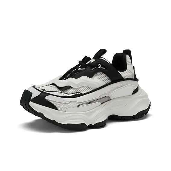 ZSBELLA Cushioning Height Increasing Low-Top Chunky Sneakers Men's-1