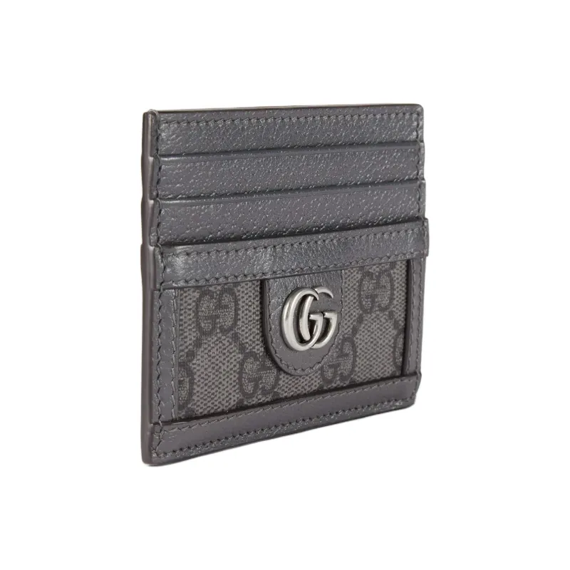 GUCCI Supreme Canvas Wallet Men's Gray-1