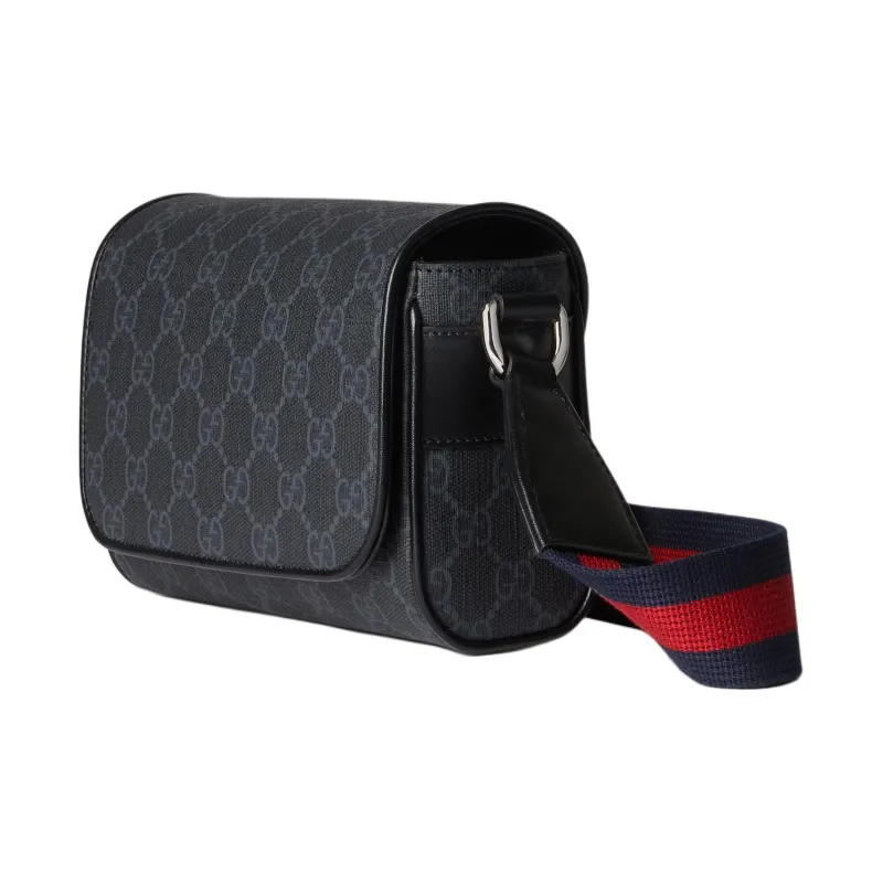 GUCCI Canvas With Leather Canvas Bag, Crossbody Bag, Shoulder Bag Extra Mini Men's Black-1