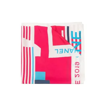CHANEL Silk Silk Scarves Women's Multicolor