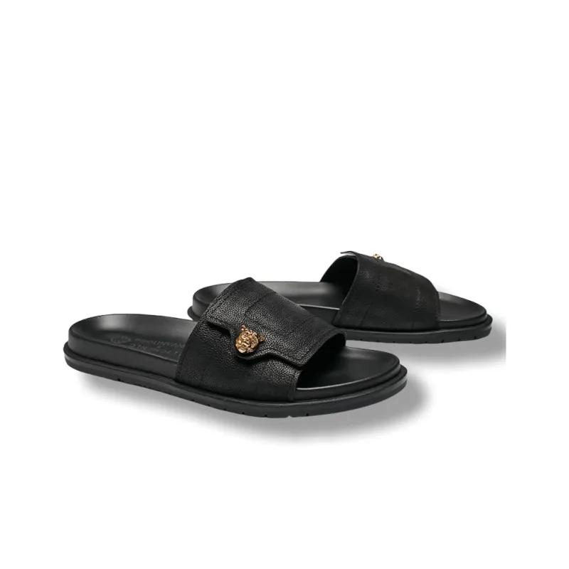 Brounvanm Rubber Sole Slip-Resistant Abrasion-Resistant Slide Slippers Men's-1