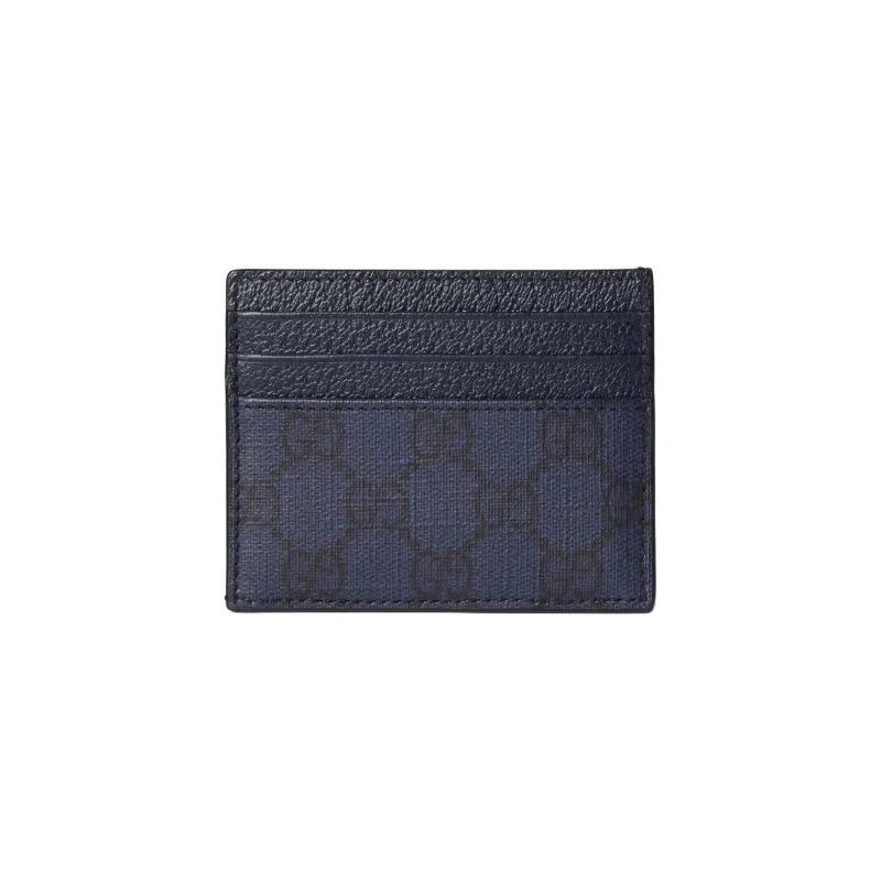 GUCCI Ophidia Supreme Canvas Card Holder Men's Blue-2