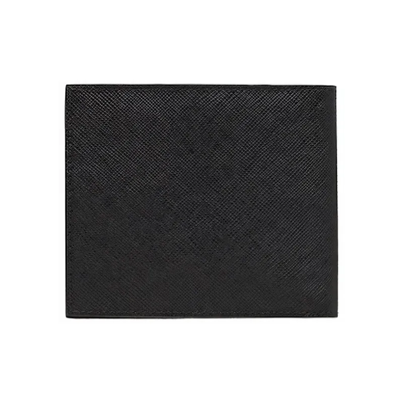 PRADA Saffiano Leather Wallet Unisex Black-2