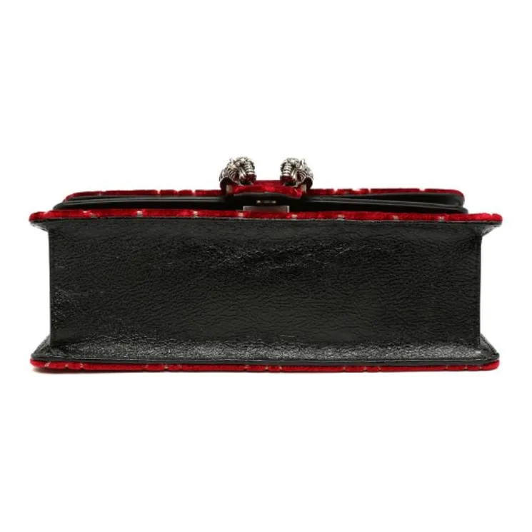 GUCCI Dionysus Velvet Shoulder Bag Women's Red-1