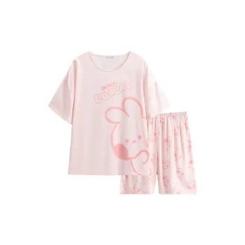 FENTENG Pajama Set Women's Cute Pink