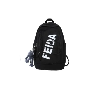 Moonshine Nylon Student Backpack Large Size Unisex Black/Gray