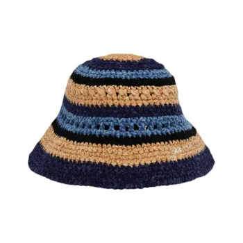 GANNI Striped Knit Bucket Hat