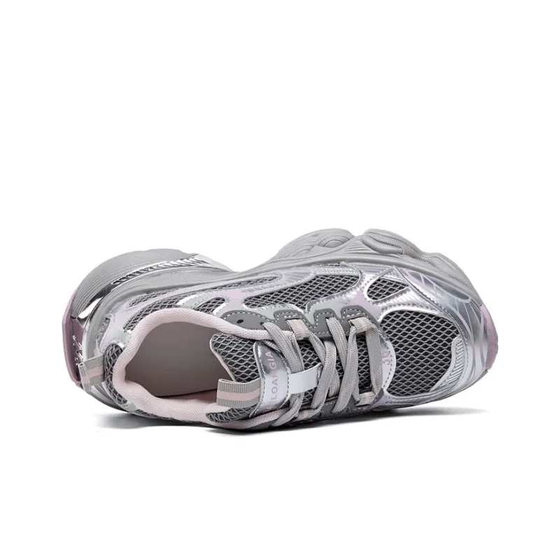 La Chapelle Breathable Height Increase Low Top Chunky Sneakers Women's-2