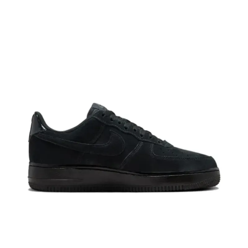 Nike Air Force 1 Low '07 Triple Black Suede Women's-1