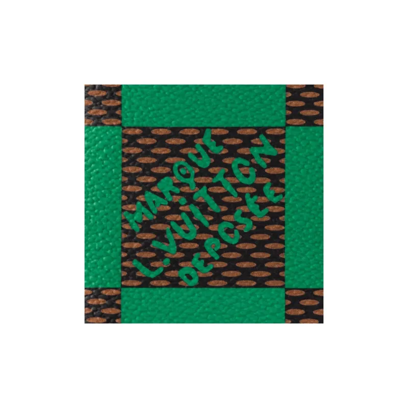 LOUIS VUITTON Pocket Organizer Damier Pop Green-4