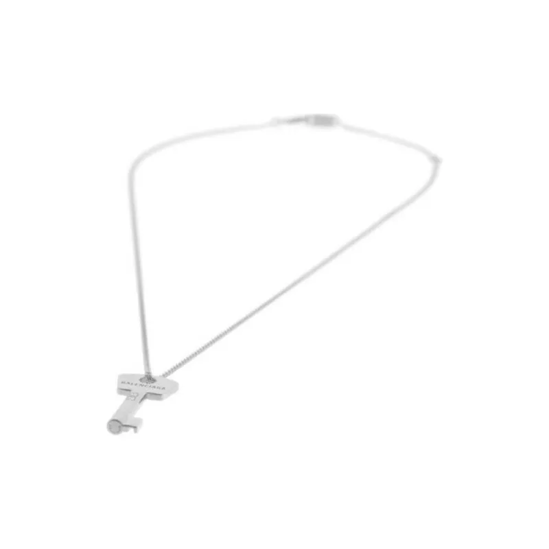 Balenciaga Brass Necklaces Women's Silver-1