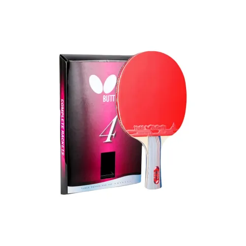 Butterfly DHS Ping Pong Paddles Unisex Pure Wood Red