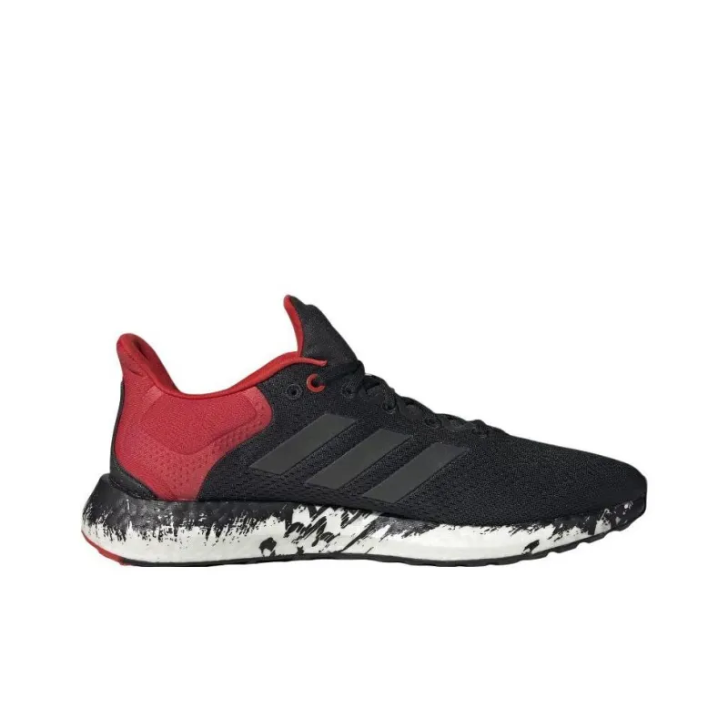 Adidas PureBoost 21 'Black Vivid Red'-1