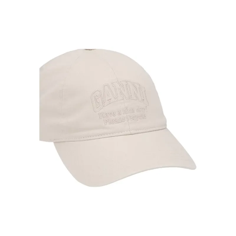 GANNI Logo Embroidered Baseball Cap-2