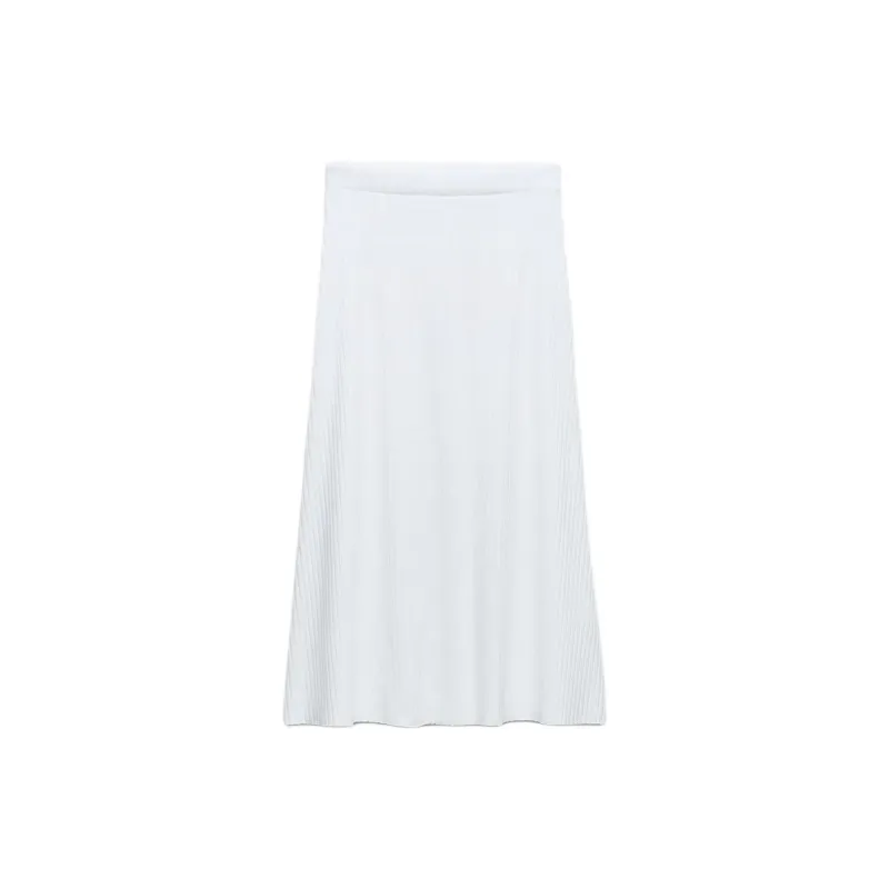 ZARA Casual Long Skirt Women's White-1