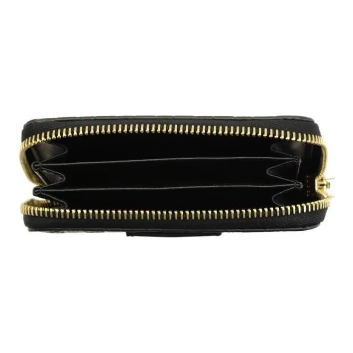 GUCCI Shima Leather Coin Purse Mini Unisex Black-2