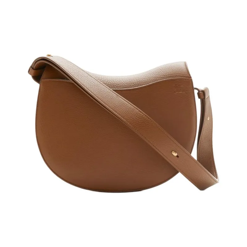Burberry Rocking Horse Grained Calfskin Portable Crossbody Bag Shoulder Bag Medium Size Women's Light Brown-2