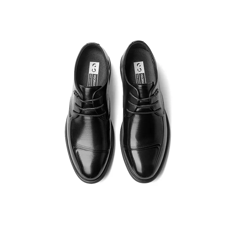 JOSINY Dress Shoes Men Low Top Black-3
