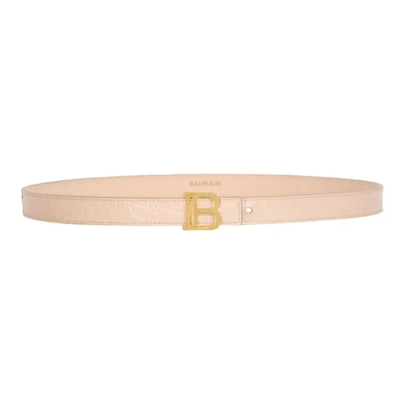 BALMAIN B-Belt Crocodile-effect Belt-0
