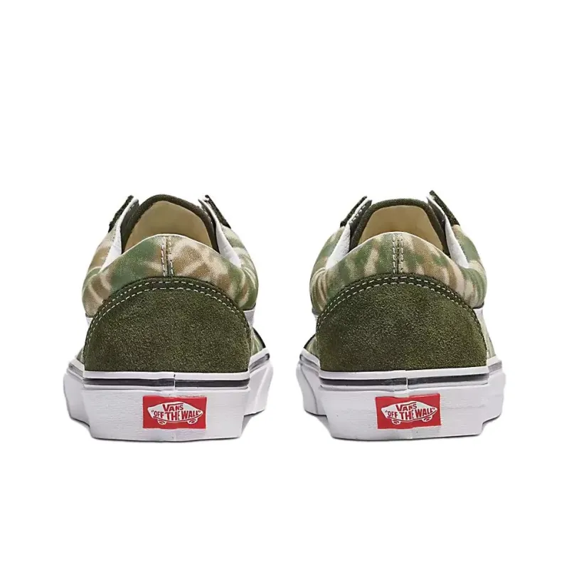 Vans Old Skool Anti-Slip And Wear-Resistant Support Low-Top Skateboard Shoes Unisex Green-3