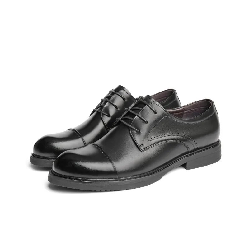 BELLE Dress Shoes Men Low-Top Black-2