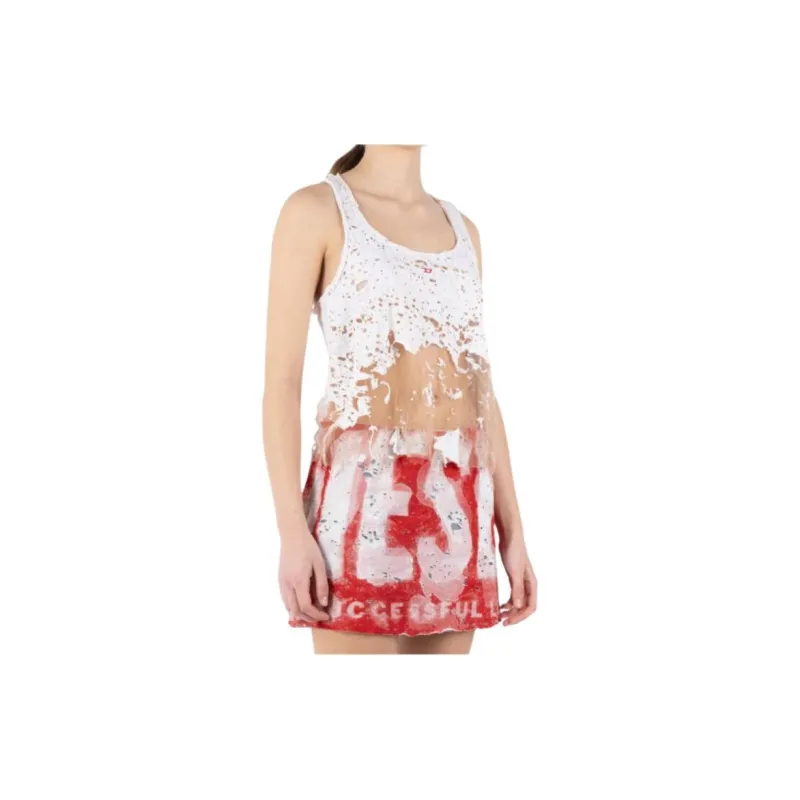 DIESEL T-Shirts Women's White-2