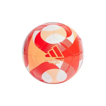 Adidas Size 5 Soccer TPU Machine Stitched Soccer Ball Unisex White Luminous Orange Sun Red