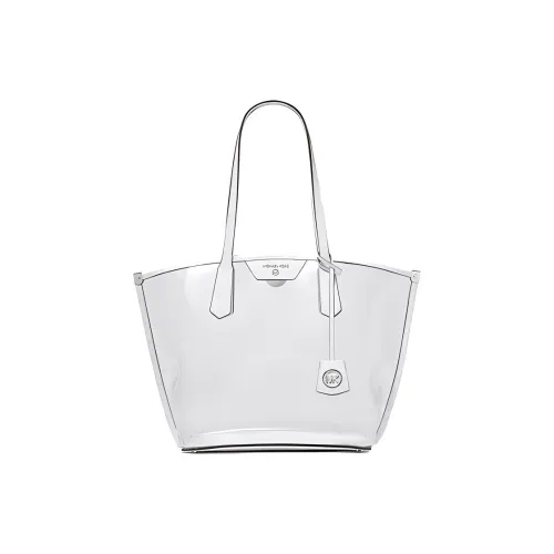 MICHAEL KORS Jane PVC Tote 1990s Bag, Shopping Bag, Handbag Large Size Women's Bright White