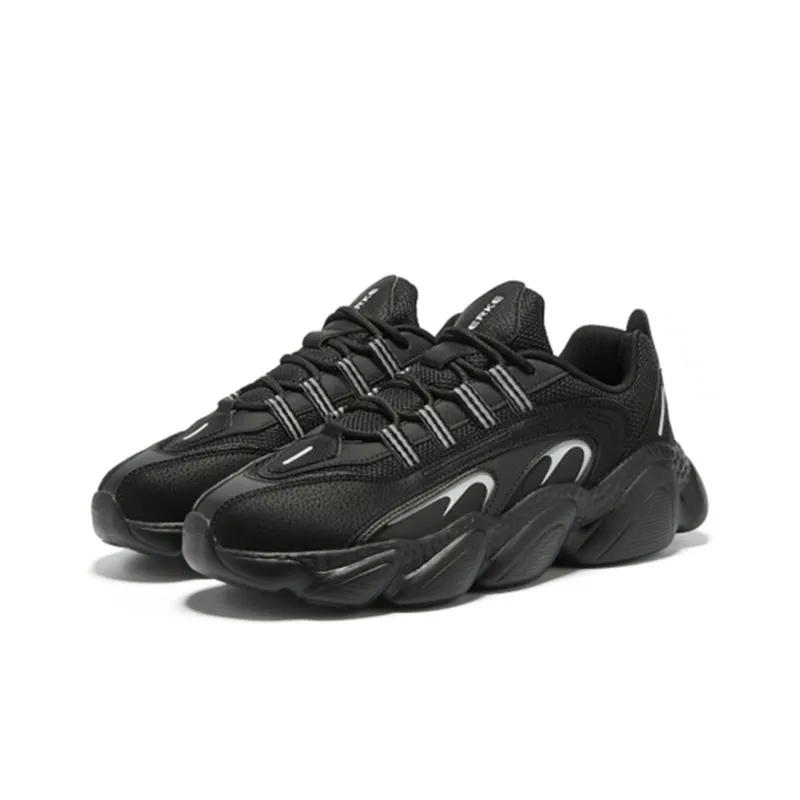 Erke Sweetheart 2.0 Running Shoes Men Low Top Jet Black-1