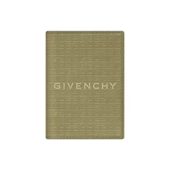 GIVENCHY 4G Calfskin Card Holder Micro Men's Khaki