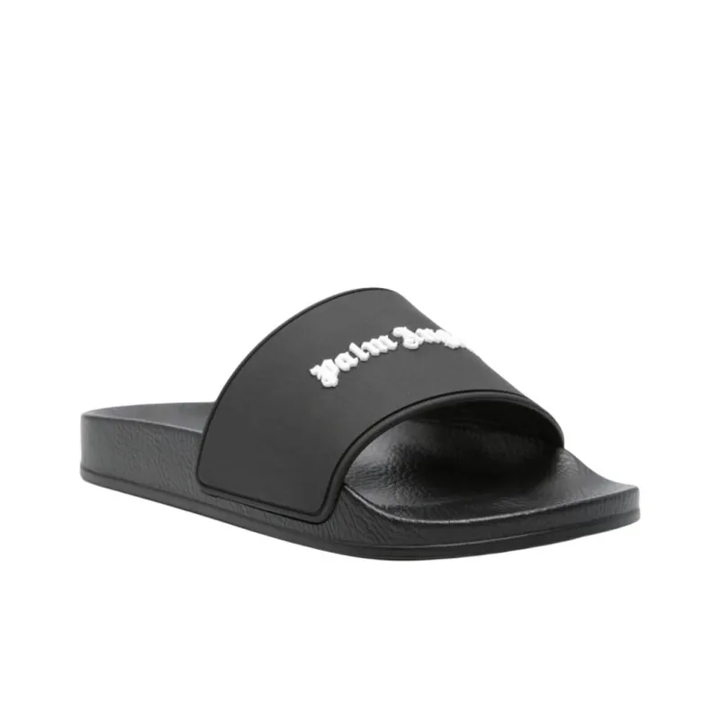 PALM ANGELS Logo Embossed Slides-2
