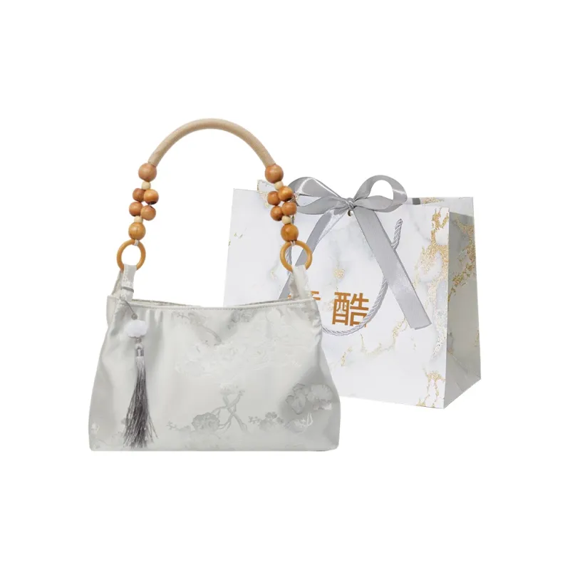 Cool Fabric Shoulder Bag Small Size Women's-7