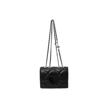 DALO PU Crossbody Bag, Shoulder Bag Women's Black/Silver/Ecru/Pink