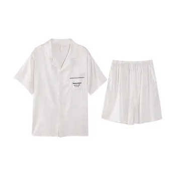 JinShaLa Pajama Set Men's White