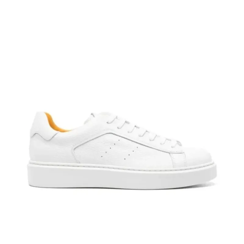 DOUCAL'S Flatform Leather Sneakers-1